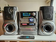 Wieża Aiwa NSX-T9 100% sprawna z DSP,  bluetooth, 5xCD, pilotem UNIKAT!