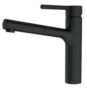 Franke Bateria Zlew z Wyciąganą wylewką Centro pull-out Czarny Mat Chojnice