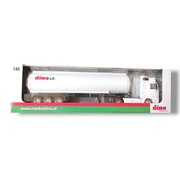 Model 1:43 Ciężarówka Dino Zestaw Metalowy Prezent Święta Zabawka Cysterna