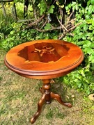 Stary stolik kawowy intarsja  styl Ludwik XVI