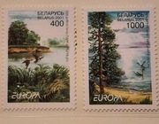 Białoruś 2001 FAUNA   Mi 409-10  EUROPA ptaki  seria  czysty ideał