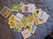 Karty obrazkowe zwierzęta wiejskie i owoce -32 szt