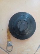 Taśma zbrojona miara zwijana miarka 10M Spółdzielnia Elektromet Łódź Prl