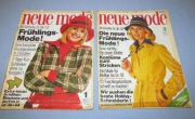 Neue Mode 1,2/1973 + wykroje Vintage Moda, Szycie, Krawiectwo