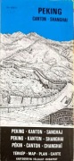PEKING, CANTON, SHANGHAI - mapa. (1988 r.)