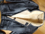 -50% Kurtka skórzana kożuch L/XL skóra owcza sheepskin shearling vintage