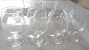 PRL kieliszki kryształy kryształ koniakówki likier