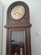 Zegar stojący podłogowy dębowy zabytkowy wysoki 194 cm