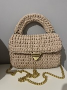 Torba puffka kremowa