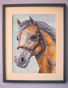„Koń” Malarstwo akrylowe 30x40cm. 