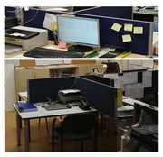 Przegroda ścianka biurka panel akustyczny tapicerowany 120x40, 140x40