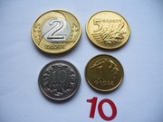 ZESTAW MONET OBIEGOWYCH 4 SZT. Z ROKU 2005