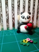Panda. Figurka na tort.