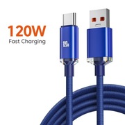 Kabel 120W 6A 1,5m fioletowy USB-A/USB-C Stable Data Transfer&Fast Charging