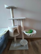 Drapak dla kota wieża legowisko domek sznurek słupek do drapania