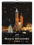 Fotokalendarz "Magia Krakowa 2026" , Kalendarz 2026 Kraków, ścienny, A3