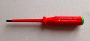 Izolowany wkrętak krzyżakowy  PZ 2x100 mm SWISS TOOLS