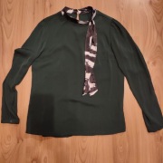 Elegancka bluzka z ozdobną kokardą, rozmiar M
