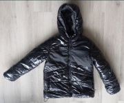 Czarna kurtka chłopięca zimowa Coccodrillo rozmiar 140