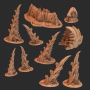 StarCraft Gra Planszowa Bitewna Tabletop Zerg Teren 1 makieta