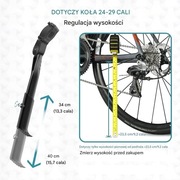 Nóżka Podpórka Rowerowa do roweru ze Stopu Aluminium Regulowana 24-29cm