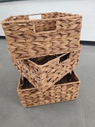 Koszyk do Przechowywania Pleciony – Organizer Uniwersalny 30x32 cm – 3 Szt.