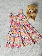 Bawełniana sukienka na lato dla dziewczynki r. 98