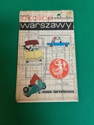 Mapa Okolice Warszawy 1963 Część zagięć przedarta.