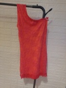 Sukienka  pomarańczowy róż s/xs