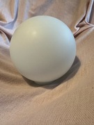 Okrągły klosz sufitowy - biała, matowa kula - 19cm