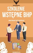 Szkolenie wstępne BHP - instruktaż ogólny – wysyłka druku 24H