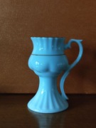 Porcelana Chodzież Świecznik Kaganek Iwona biały złoty 