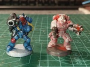 Warhammer 40k Space Marines figurki + części bits zestaw