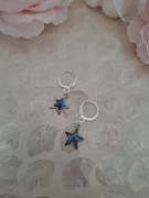 Kolczyki handmade ze stali nierdzewnej z żywicy epoksydowej 