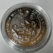 2oz Bestie Królowej The Red Dragon of Wales Czerwony Smok Walii