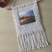 Makrama ścienna na zdjęcie Boho Dekoracja Ozdoba
