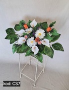 Stroik na grób cmentarz kompozycja kwiaty wiązanka nagrobna 