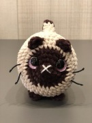 Kotek na szydełku Ragdoll ręcznie robiony