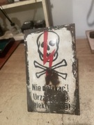 Tabliczka emaliowana PRL