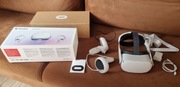 Oculus Meta Quest 2 64GB + pasek z baterią. (Posiada plamkę z boku ekranu)