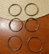 Kółka do breloka średnica 40mm 6 sztuk
