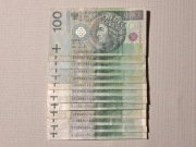 Banknot kolekcjonerski 100zł numer serii 666