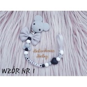 Łańcuszek do smoczka z imieniem zawieszka