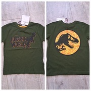 T-shirt chłopięcy krótki rękaw  - Jurassic World, dinozaur - rozm 122