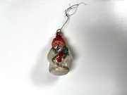 Ozdoba Zawieszka Bombka choinkowa PRL Gwiazdor Mikołaj 8cm