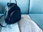 Plecak Coccinelle czarny skóra naturalna premium