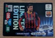 Karta piłkarska Adrenalyn XL - Gerard Piqué - limited edition 