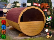 SAUNA Ogrodowa 250cm + OKNO 50% + GRATIS Beczka 500L + Akcesoria