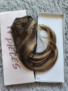 Naturalne włosy Clip-In SEGO 100% Human Hair | 30cm 55g #4 Brąz Nr:11