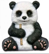 Panda z masy cukrowej na tort